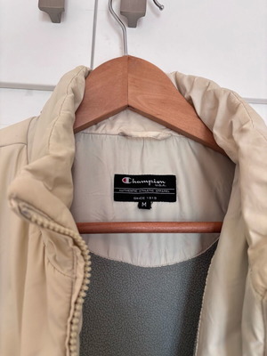 Champion women's jacket size M used, beige with fleece lining
