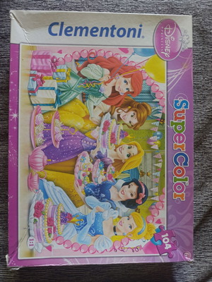 Clementoni Disney Princess SuperColor puzzle, 104 pieces