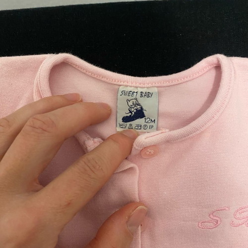 Pink baby cardigan 12 months Sweet Baby used