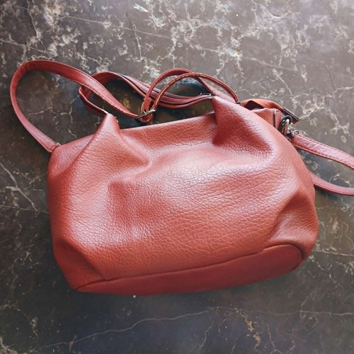 Attrattivo women's crossbody bag used, burgundy