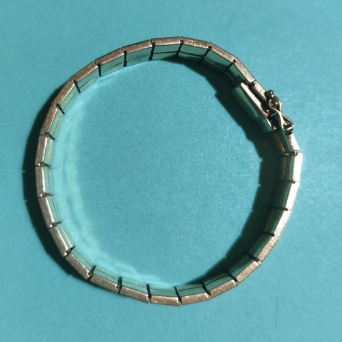 Vintage Amer KJ Rolled Gold Cuff Bracelet used