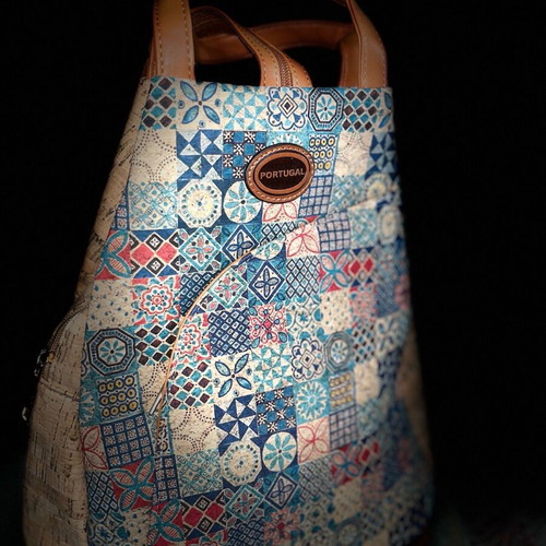 Backpack cork colorful, new