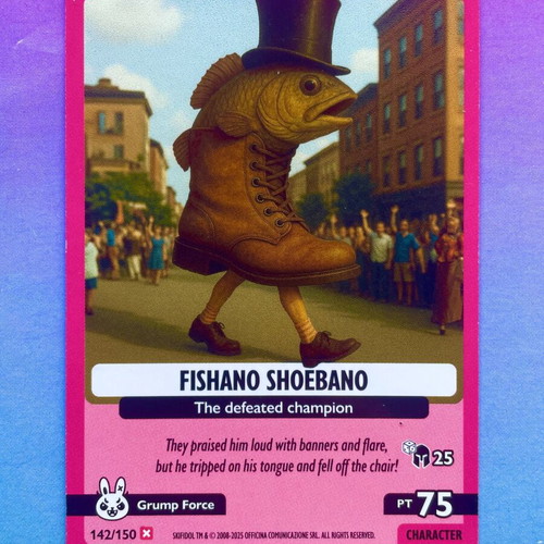 Fishano Shoebano Card #142 Italian Brainrot Psychedelic Universe new