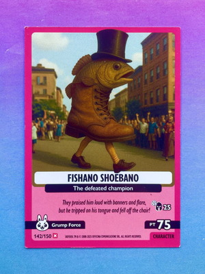 Fishano Shoebano Card #142 Italian Brainrot Psychedelic Universe new