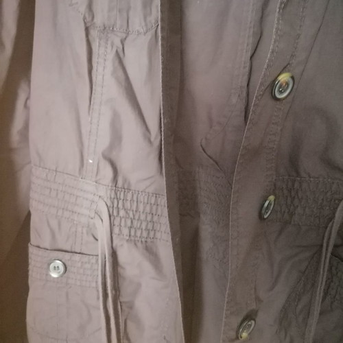 S. Oliver women's jacket new, size L, dark brown, medium with belt