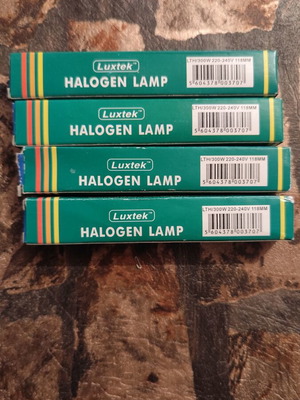 Halogen lamps 118 mm 220-240V 300W pack of 4 new