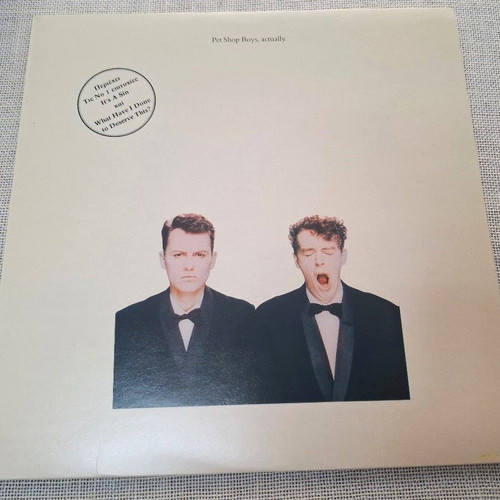 Pet Shop Boys Actually LP like new, electronic