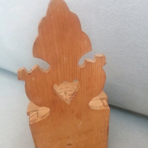 Wooden vintage spice holder used