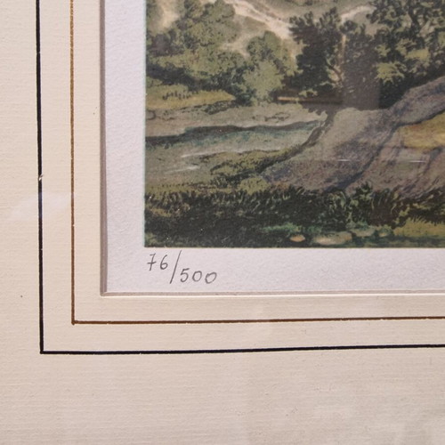Engraving "View of Athens from Ilisos" like new, numbered