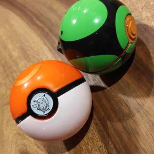 Pokéball used, set of 2, without Pokémon