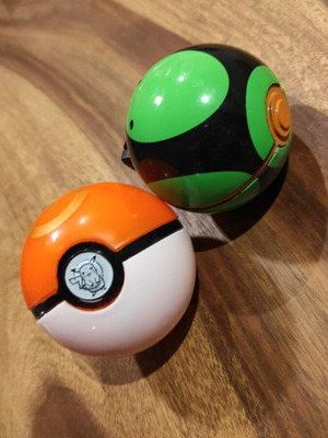 Pokéball used, set of 2, without Pokémon