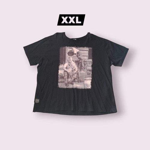 Stefansxxl black cotton men's T-shirt XXL like new