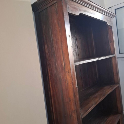 Bookcase handmade, solid wood, Indian style, used