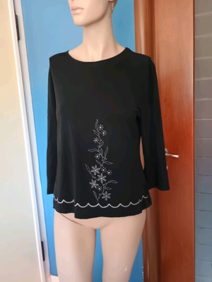 Women's blouse used, size L, black