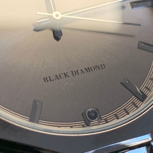 Geoffrey Beene Black Diamond men's watch used with gray dial