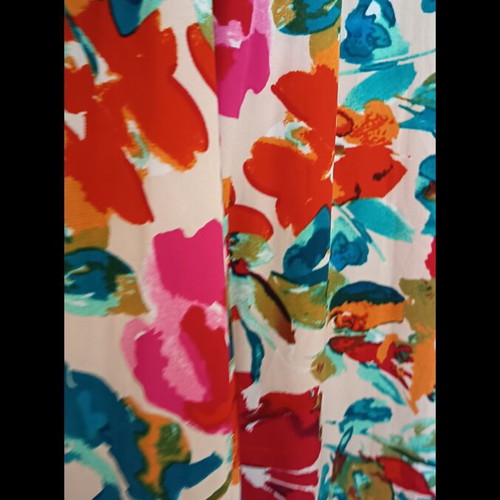 Maxi skirt floral with slits