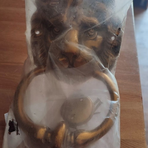 Brass Lion Door Knocker new old stock by BESLAG