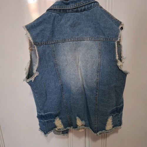 Jean jacket street short XL to XXL like new, blue