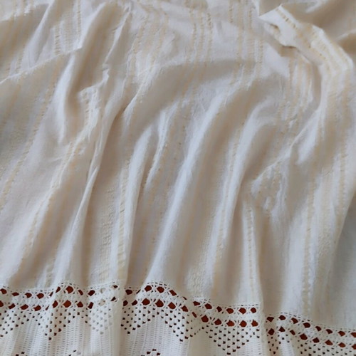 Handwoven wool sheet like new 180x155 cm