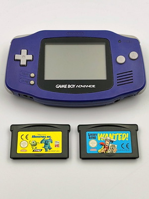 Game Boy Advance Purple σαν καινούργιο με 2 αυθεντικά παιχνίδια