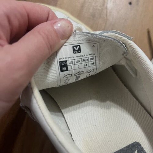 Veja white sneakers, size 38