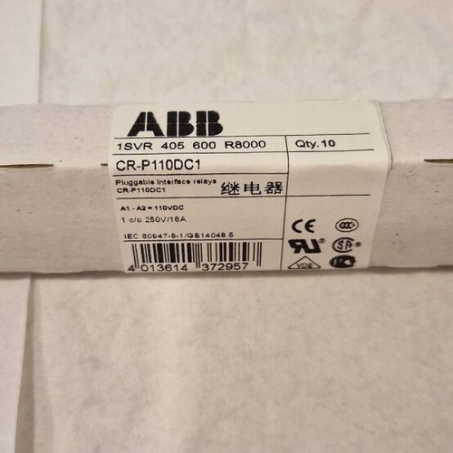 ABB CR-P110DC1 Interface Relays New Old Stock Pack of 10