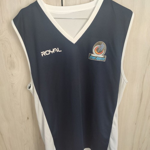 Random Royal basketball jersey 45 navy/white No L