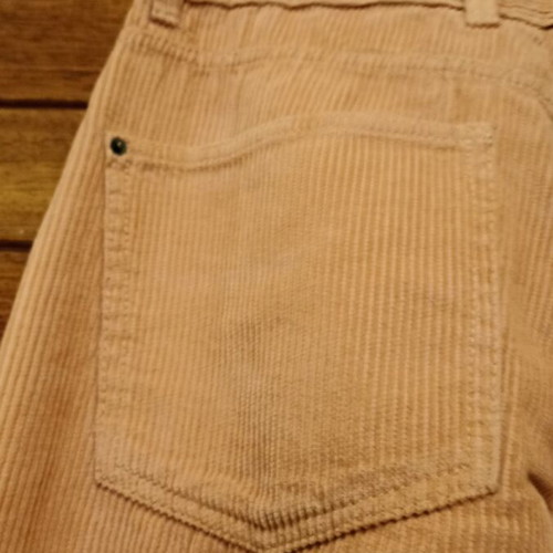 Corduroy pants size M like new, apricot color