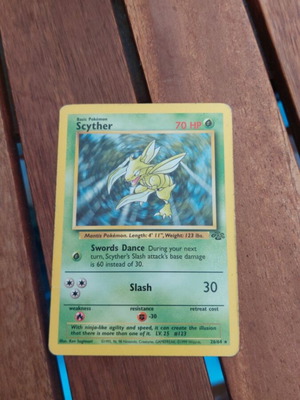 Scyther (JU 26) Pokemon card used