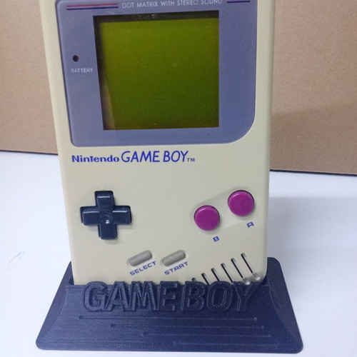 Nintendo Game Boy Classic DMG-01 with 3D Printed Stand