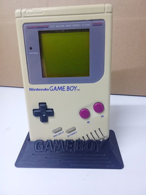 Nintendo Game Boy Classic DMG-01 with 3D Printed Stand