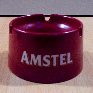 Amstel μπίρα παλιό διαφημιστικό πλαστικό τασάκι