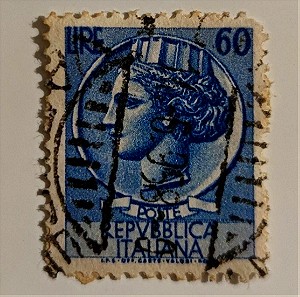 Γραμματόσημο Ιταλίας 60 λίρες (1953)