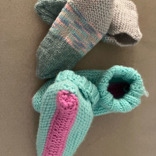 Handmade knitted wool baby socks new