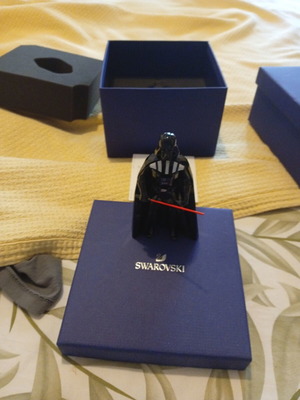 Star Wars Darth Vader and Luke Skywalker Swarovski collection unused