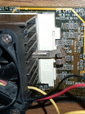 PII CPU Adapter Card Acorp used with original cooler, Rev1.31 Socket 370