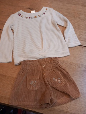 Prenatal set blouse with shorts used for 3-4 years old