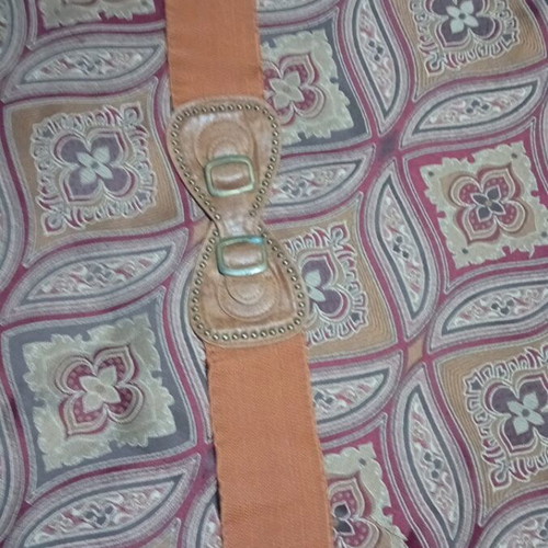 Belt slightly used, light brown, elastic, size 115
