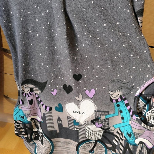 Fleece dress in grey color, like new