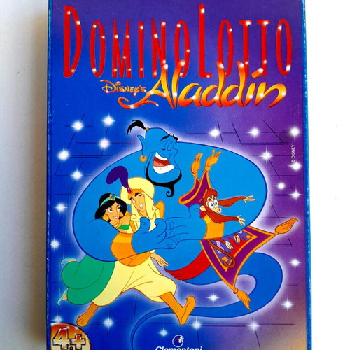 Domino Lotto Disney Aladdin 1992 Clementoni new