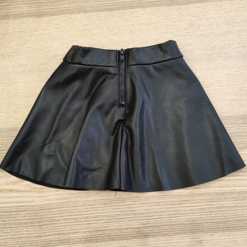 H&M black faux leather skater skirt for toddler 92 cm