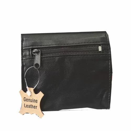 Over Top leather tobacco pouch black new