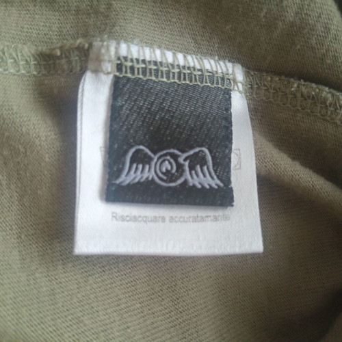 Von Dutch tank top vintage Y2K rare, like new, khaki with split-back hem