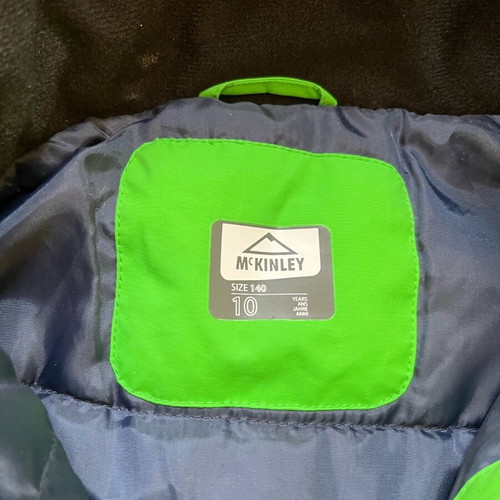 McKinley Kids Snow Jacket like new for 10-Year-Old Boys, Blue-Green