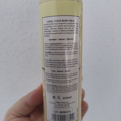 Body Milk Loyal Coco Dust+Cream like new, 200ml