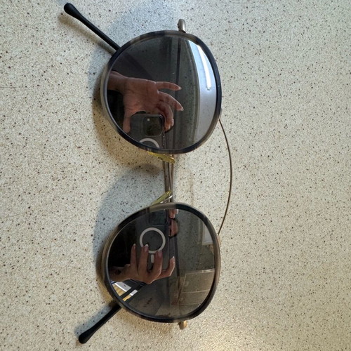Spektre sunglasses like new, handmade Italian with mirror lens