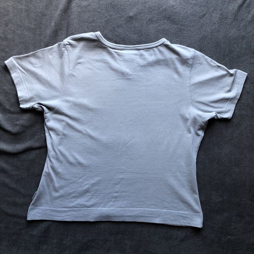 Adidas Vintage Grey V-Neck Tee Like New, Y2K Style