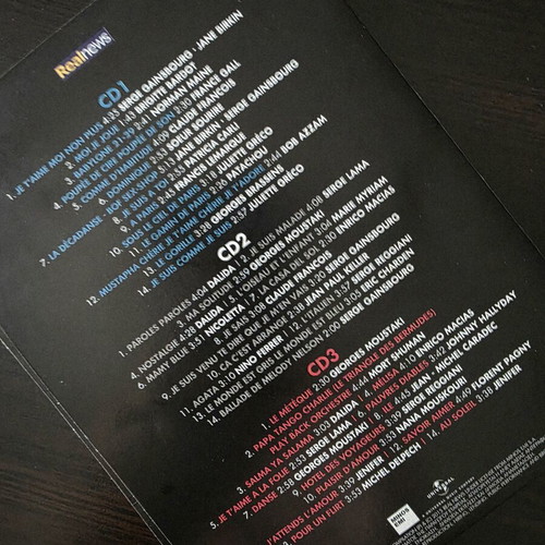 Best of France 3 CD set like new, classic French songs