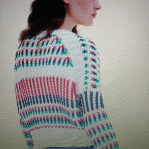 Maje Paris striped knit crop sweater like new