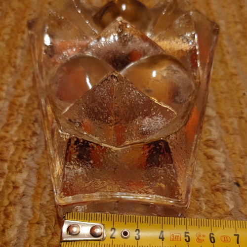 Vintage glass paperweight like new, wall mountable